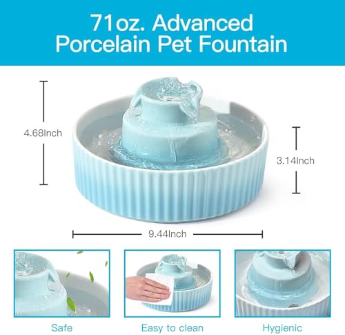 2.1L Ceramic Cat Water Fountain