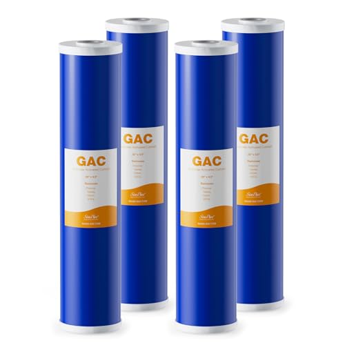 5 Micron 20" x 4.5" GAC Granular Carbon Whole House Water Filter (4 Count)