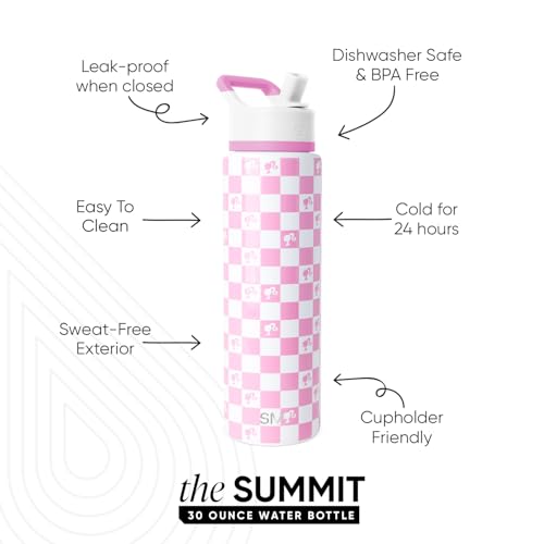 Barbie Water Bottle with Straw