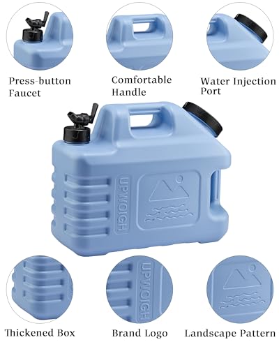 5 Gallon Camping Water Jug with Spigot (2 Count)