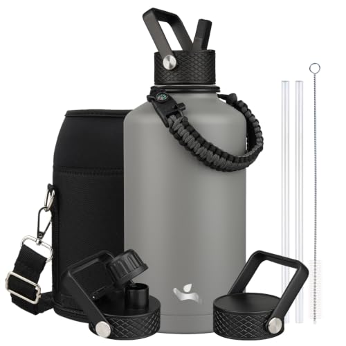87 oz Insulated Stainless Steel Water Bottle Jug with Handle