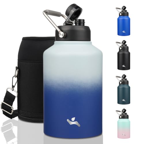 128 oz Insulated Stainless Steel Water Bottle Jug with Handle
