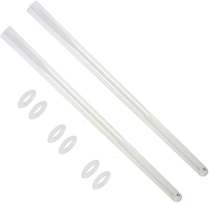 HQUA-TWS-12Q Quartz Sleeve Only Fit HQUA-TWS-12, TWS-121 UV Water Disinfection System,2 Pack, 6 o-rings contained.