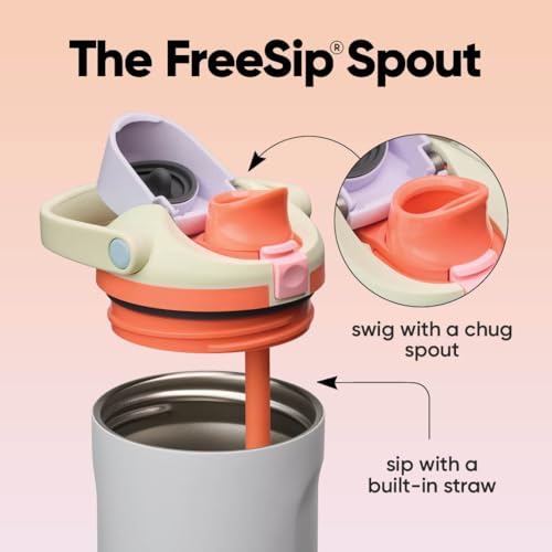 FreeSip Sway Stainless Steel Water Bottle 30 oz Beach House