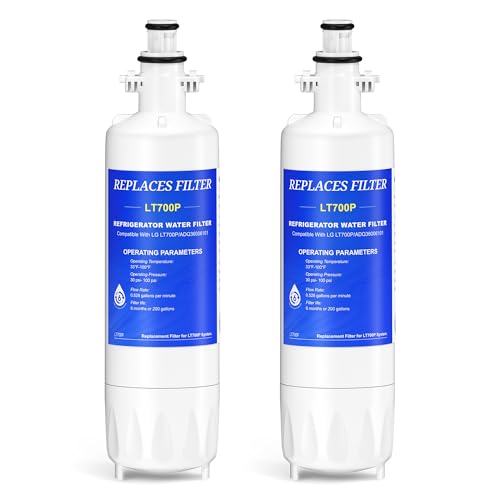 ADQ36006101 Water Filter Replacement Compatible with LG LT700P (2 Count)