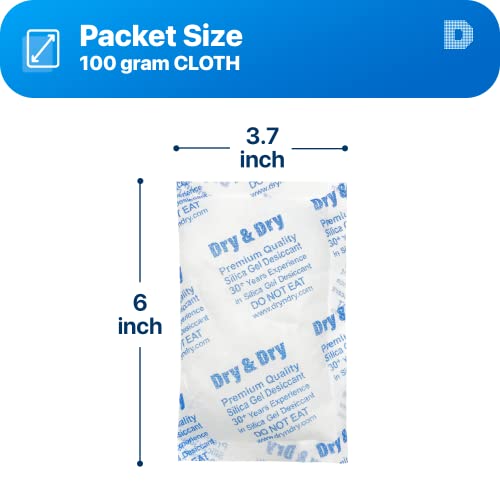 100 Gram [200 Packets] Silica Gel Packets Desiccants