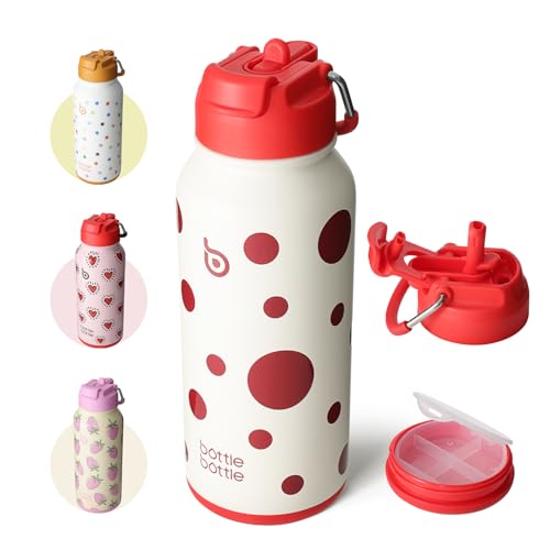 32oz Insulated Water Bottle with Pill Box