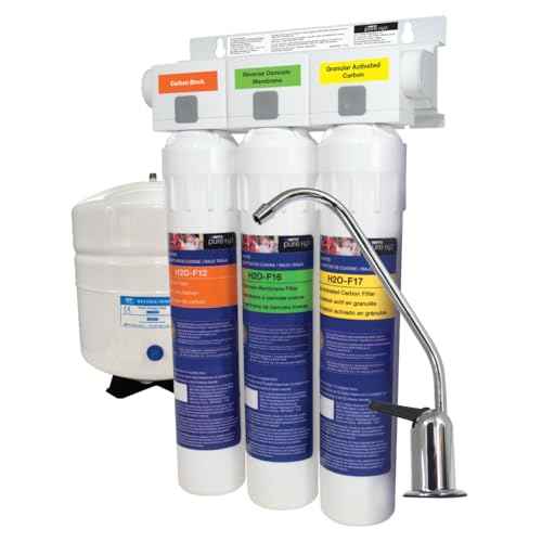 3 Stage RO Under Counter Water Filtration System 3 Gal Tank