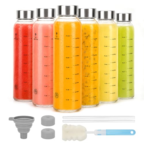 Clear Glass Bottles with Lids