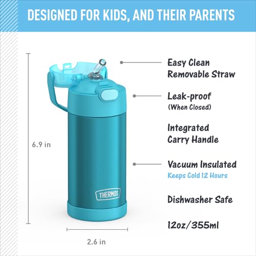 FUNTAINER Water Bottle with Straw
