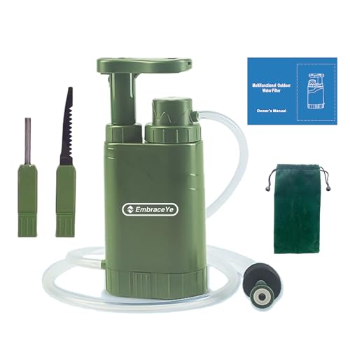 Outdoor Water Filter Multipurpose for Survival】