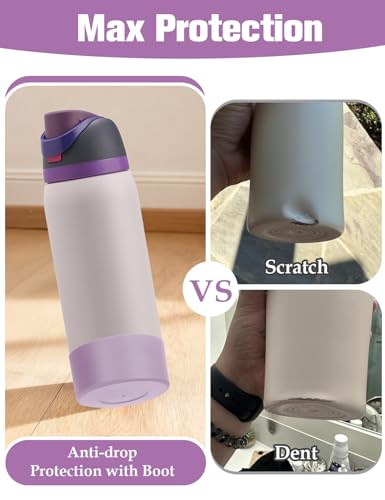 2PCS Silicone Boot for Owala FreeSip Water Bottle 32oz (2 Count)