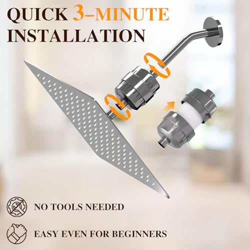 Filtered Shower Head with 20