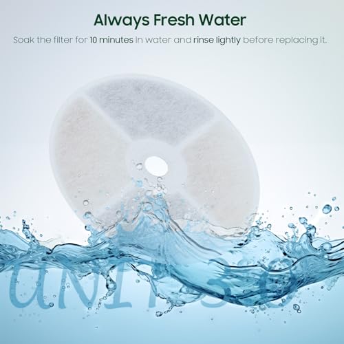 10 PCS Plastic Reduced Version Pet Cat Water Fountain Filters Fit For Solo 2 (10 Count)