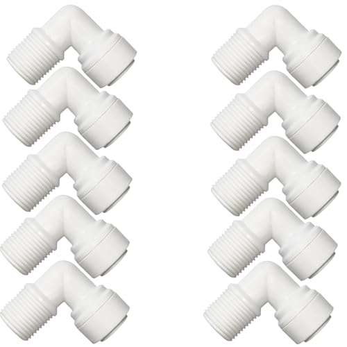 10 PCS Elbow Male Thread Adapter 1 (10 Count)
