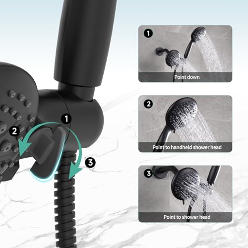 Dual 2 in 1 Shower System with Tub Spout (123.2 Ounce)