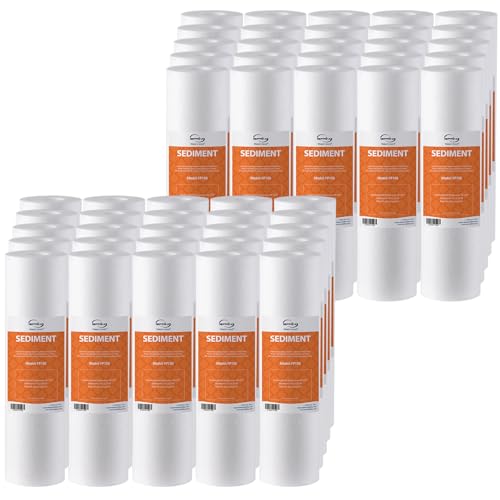 FP150X50 10"x2.5" Universal Sediment Water Filter Replacement Cartridges (50 Count)