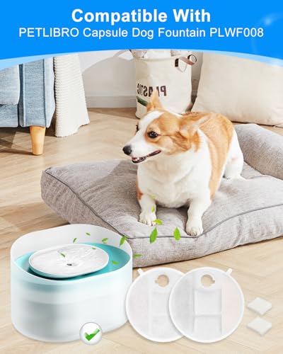 8+8PACK Dog Water Fountain Filter Fit for Petlibro 2.1Gal (16 Count)