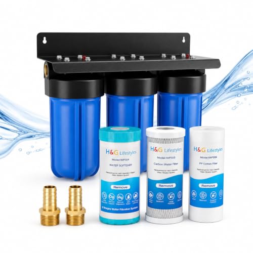 3 Stages Whole House Water Filter and Softener System