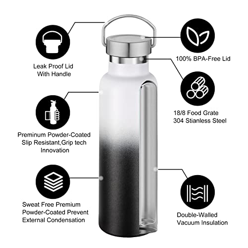 20 oz Insulated Water Bottles Bulk 4 Pack (4 Count)