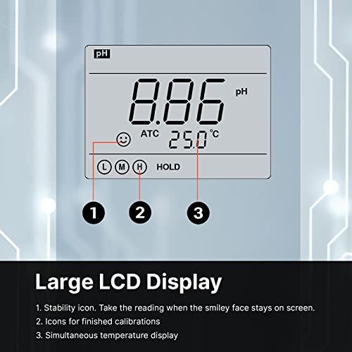 Value Series PH850 Portable Handheld pH Meter Kit