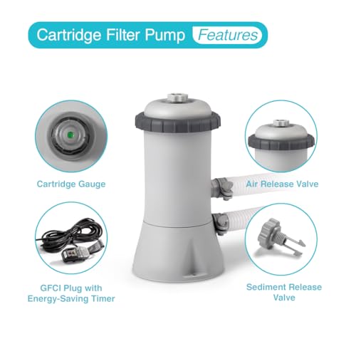C1000 Krystal Clear Cartridge Filter Pump for Above Ground Pools