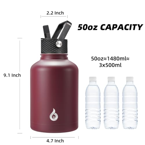 50oz Large Insulated Water Bottle
