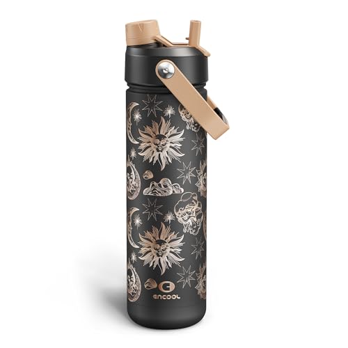 Insulated Water Bottle with Straw Stainless Steel Water Bottle