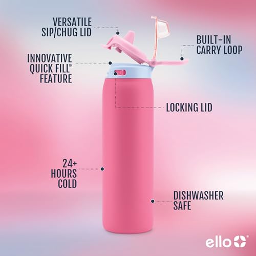 Pop & Fill 40oz Stainless Water Bottle