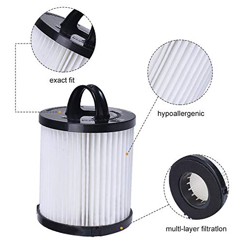 Replacement EF6 HEPA Exhaust Filter and Vacuum Dust Cup Filter DCF