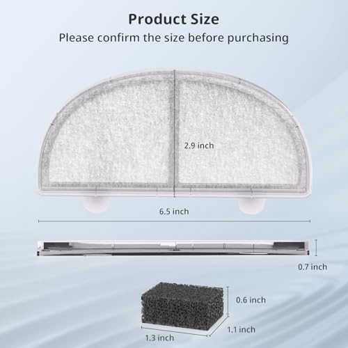 Cat Water Fountain Filter Pet Drinking Fountain Filter Replacement (9 Count)