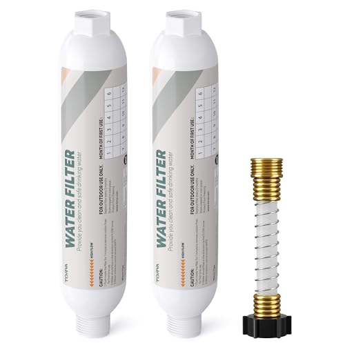NSF Certified RV Inline Water Filter with Hose Protector