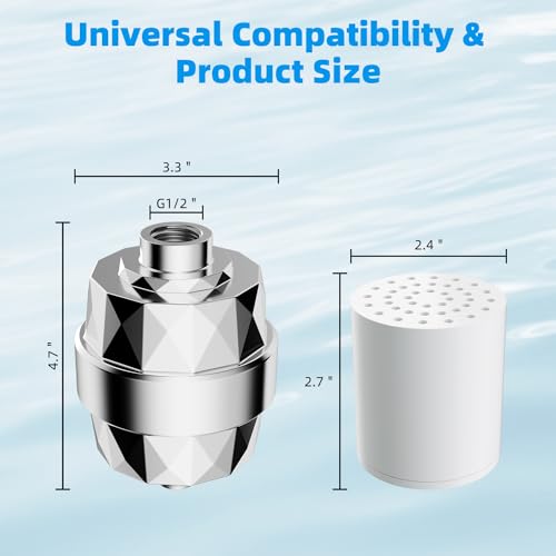 High Output 20 Stage Shower Filter for Hard Water