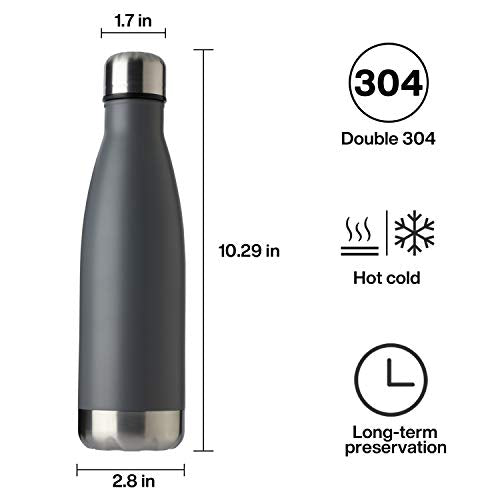 17oz Sport Water Bottle Vacuum Insulated Stainless Steel Leak