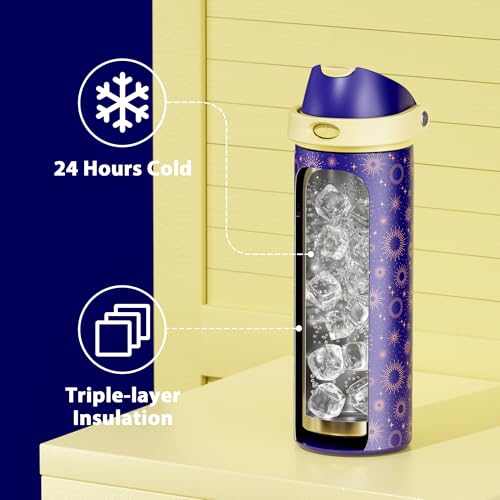 24 oz Insulated Water Bottle for Men
