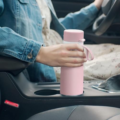 Filtered Water Bottle Stainless Steel Travel Keeps Cold 18.6oz Pink