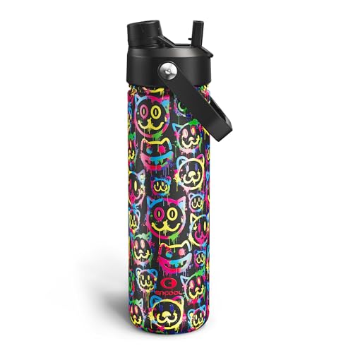 Insulated Water Bottle with Straw Stainless Steel Water Bottle