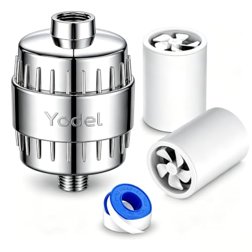 Shower Filter for Hard Water with 2 Cartridges