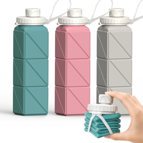Collapsible Water Bottles 21oz (3 Count)