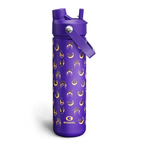 Insulated Water Bottle with Straw Stainless Steel Water Bottle