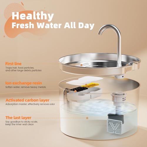 Cat Water Fountain Stainless Steel