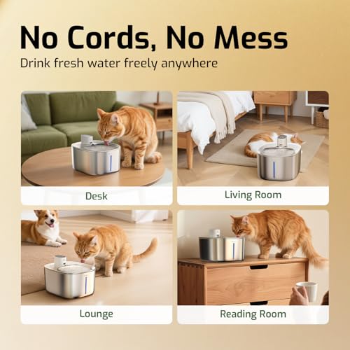 Cat Water Fountain Stainless Steel (2.65 Pound)