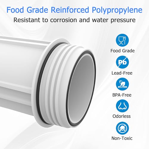 FHW10 Whole House Water Filter Housing Fit 10"x2.5" Sediment etc Filters