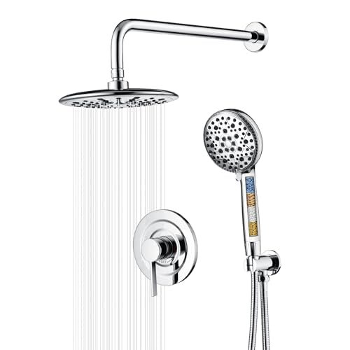 Shower System with Filtered Hand Shower for Hard Water