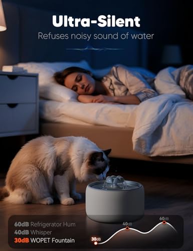 Premium Ceramic Cat Water Fountain W03 Lite