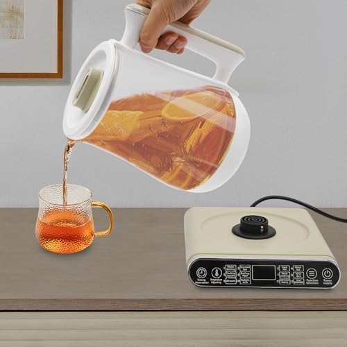 Electric Kettle Tea Maker with Filter & Stew Pot