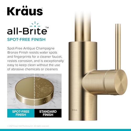 Champagne Bronze Pull Down Kitchen Faucet KPF