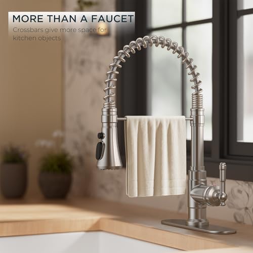 Vintage Kitchen Faucet with Pull Down Sprayer