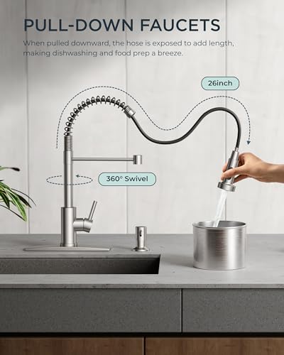Kitchen Faucet with Soap Dispenser