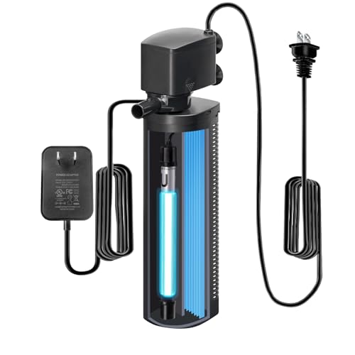 600GPH Cold Plunge Small Pool Filter with 24V DC Powerful Pump for or Up to 1000 Gal Cloudy Water Cleaner